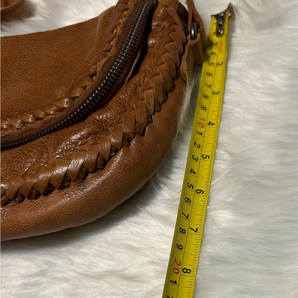 LATICO NJ USA Basil Handcrafted Full Grain Leather Fold Over Crossbody Bag - Picture 12 of 15